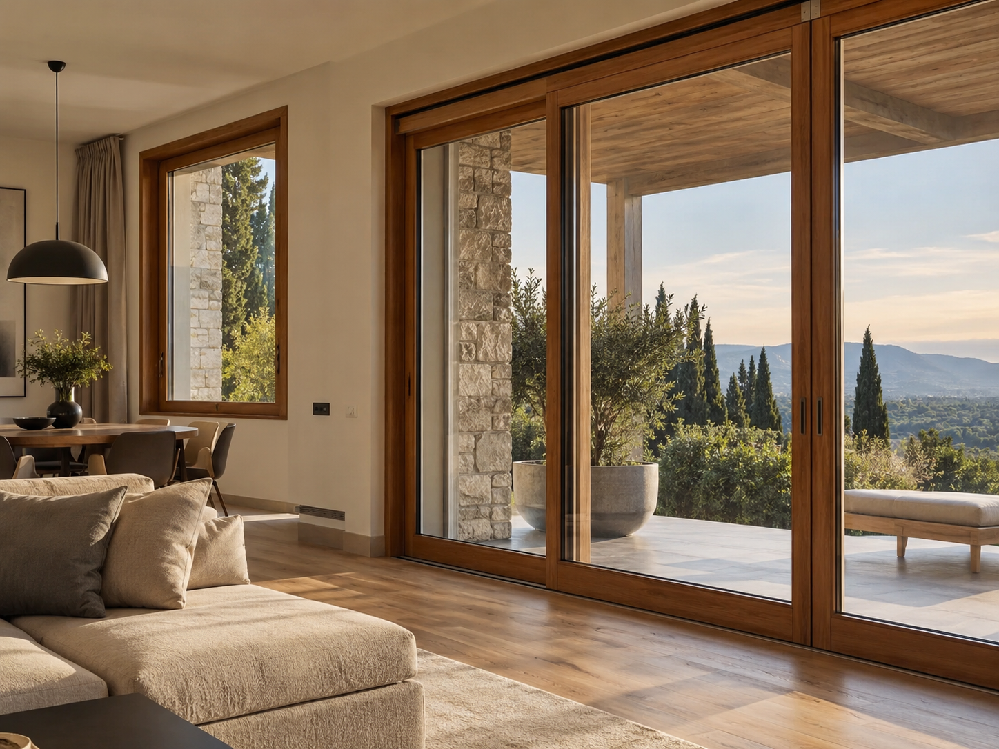 Serramento in legno-alluminio